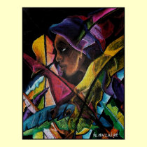 Haitienne en Vitraux II - en mosaïque posters