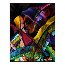 Haitienne en Vitraux V - en papier soie posters