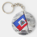haitiflag-pedersen_web, One God, One Ummah! Keychain