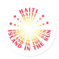 haitisoleil08 round sticker