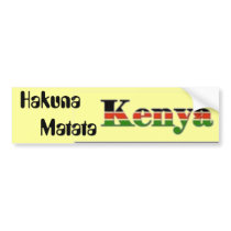 Hakuna        Matata bumper stickers