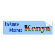 Hakuna        Matata bumper stickers