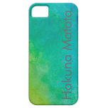 Hakuna Matata Watercolor iPhone 5 Case.