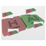 Hal as Hydrogen H and Aluminium Al Letterhead Design