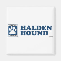 Halden Hound Blue Refrigerator Magnet