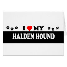 HALDEN HOUND GREETING CARD
