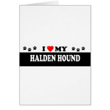 HALDEN HOUND GREETING CARD