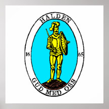 Halden komm, Norway Poster