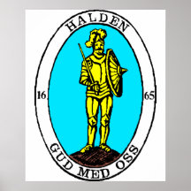 Halden komm, Norway Poster