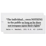 HALE V HENKEL 201 US 43 1906 Case Law Announcement