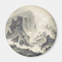 Halemaumau circa 1879 Hawaii Fridge Magnets