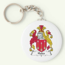 Hales Family Crest Keychain