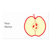 Half a Red Apple. Business Cards
