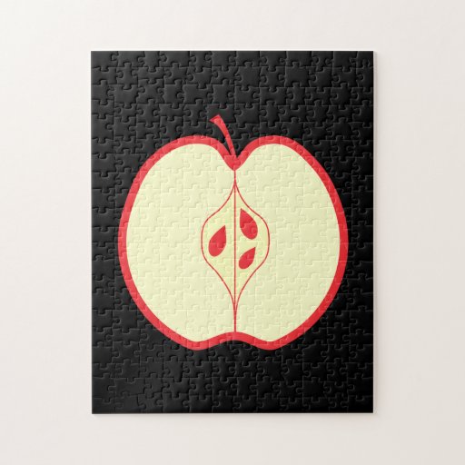 Half a Red Apple. Jigsaw Puzzle