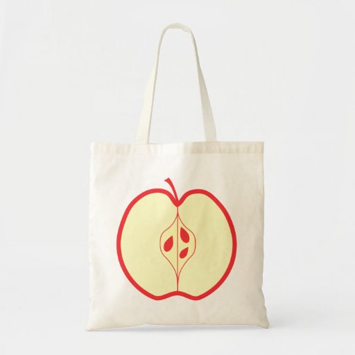 Half a Red Apple. Tote Bag
