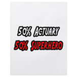 Half Actuary Half Superhero Flyer Design