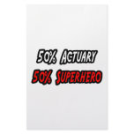 Half Actuary Half Superhero Stationery