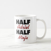 Half Adriel Half Ninja Coffee Mugs