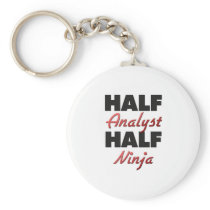 Half Analyst Half Ninja Keychains