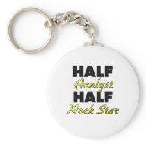 Half Analyst Half Rock Star Keychains