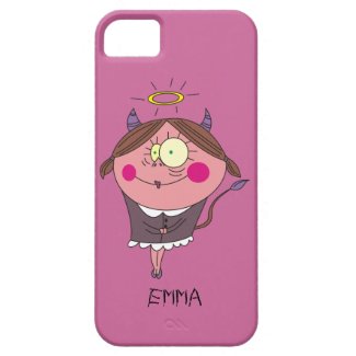 Half Angel Half Devil Personalized iPhone 5 Case