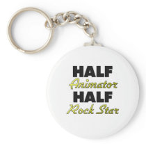 Half Animator Half Rock Star Keychains