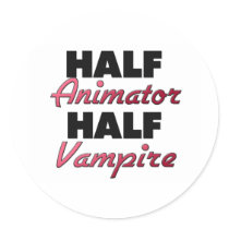 Half Animator Half Vampire Sticker