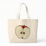 Half Apple Tote Bag