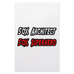 Half Architect Half Superhero Stationery Design