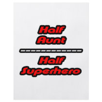 Half Aunt Half Superhero Flyer Design