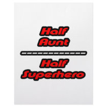 Half Aunt Half Superhero Letterhead Template