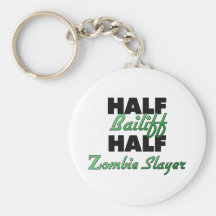 Half Bailiff Half Zombie Slayer Key Chains