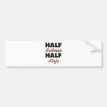 Half Bellman Half Ninja Bumper Stickers
