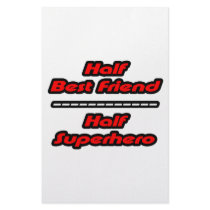 Half Best Friend Half Superhero Personalized Stationery