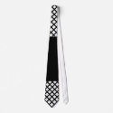 Half Black Half Black and White Tie by JKdesigns Half Black Half Black and White Tie