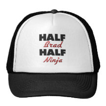 Half Brad Half Ninja Trucker Hat