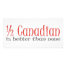 Half Canadian photo cards