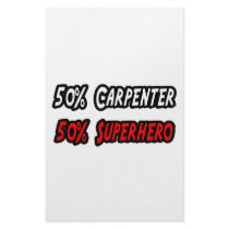 Half Carpenter Half Superhero Customized Stationery