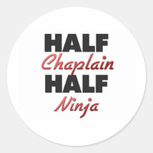 Half Chaplain Half Ninja Stickers