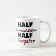 Half Commercial Solicitor Half Vampire Coffee Mugs