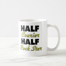 Half Courier Half Rock Star Mugs
