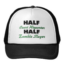 Half Court Reporter Half Zombie Slayer Hat