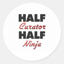 Half Curator Half Ninja Sticker