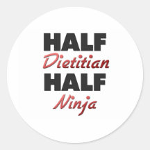 Half Dietitian Half Ninja Sticker