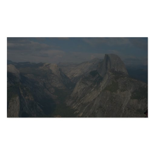 Half Dome In Yosemite National Park (As Viewed Fro Business Card Template (back side)
