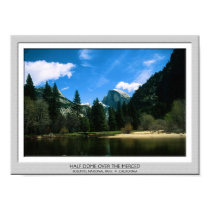 Half Dome over the Merced posters