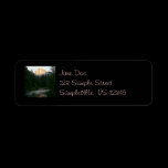 Half Dome Sunset Return Address Label