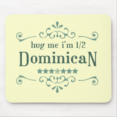 Half Dominican Mousepad by smallhandsdesigns