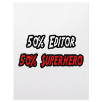 Half Editor Half Superhero letterhead