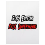 Half Editor Half Superhero Letterhead Template